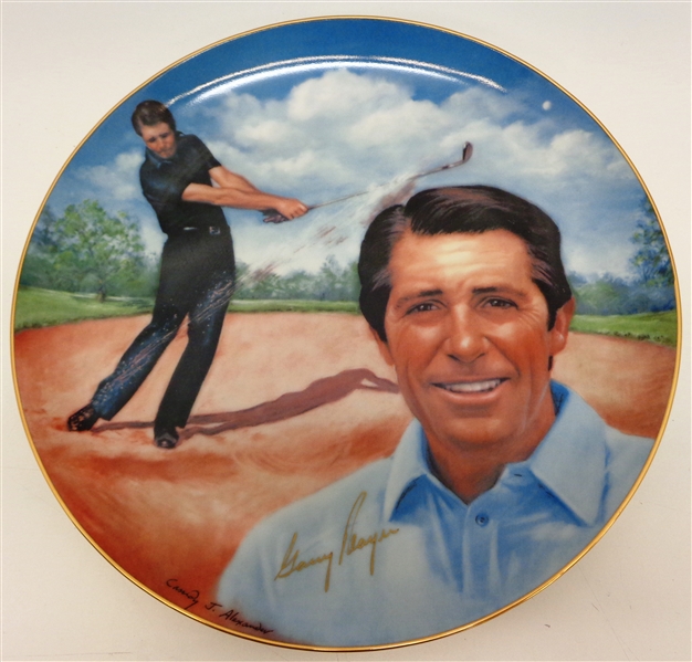 Gary Player Autographed 10" Plate