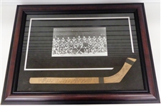 1935/36 Detroit Red Wings & Olympics Team Signed Mini Stick