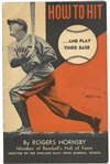 Rogers Hornsby Signed "How to Hit and Play Third Base" Instructional Bookley