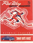 1952/53 Red Wings Team Signed Program with Sawchuk