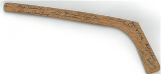 1944/45 Detroit Red Wings Team Signed Mini Stick