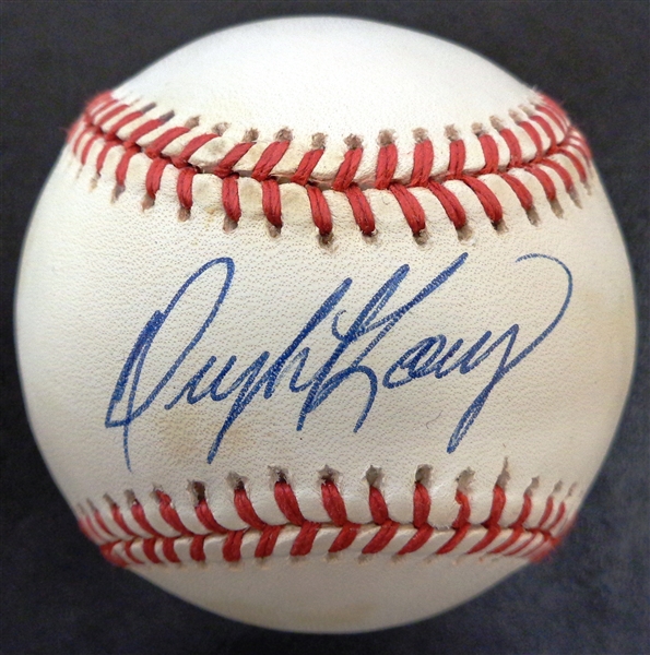 Dwight Lowry Autographed Baseball - 84 Tigers Deceased