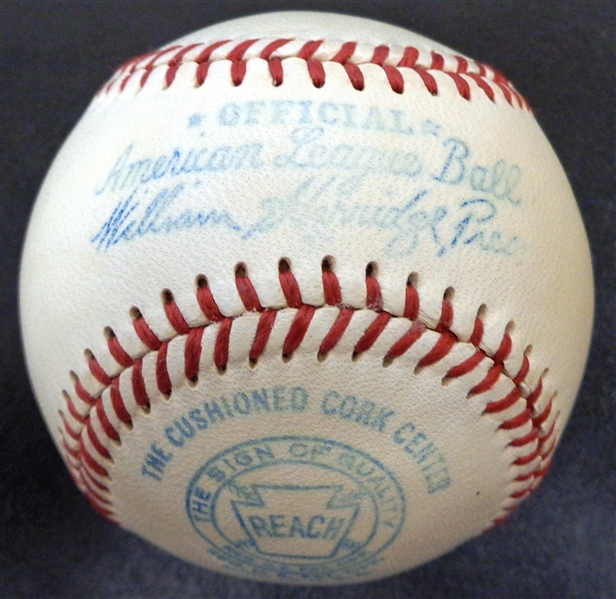 1948-1950 Reach William Harridge Official American League Baseball