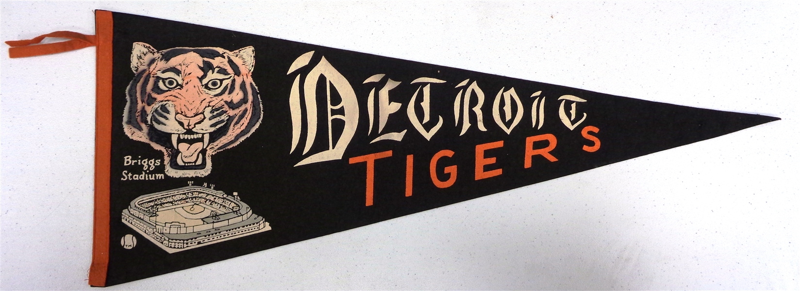 Detroit Tigers Briggs Stadium Vintage Pennant