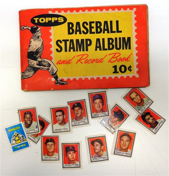 1962 Topps MLB Stamps Near Set