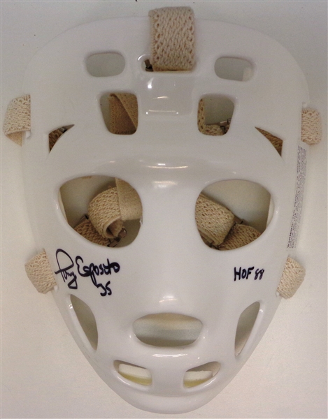 Tony Esposito Autographed Replica Hockey Mask w HOF 88