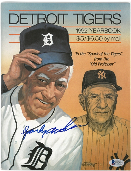 Sparky Anderson Autographed 1992 Yearbook