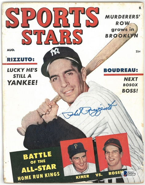 Phil Rizzuto Autographed Sports Stars Magazine