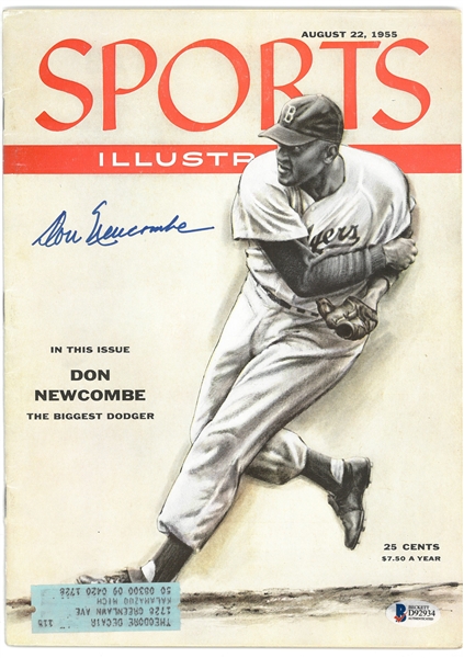 Don Newcombe Autographed 1955 Sports Illustrated