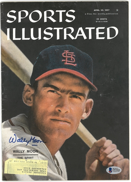 Wally Moon Autographed 1957 Sports Illustrated