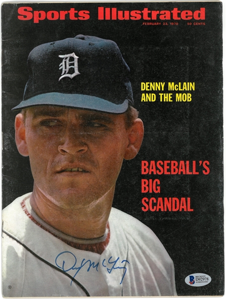 Denny McLain Autographed 1970 Sports Illustrated