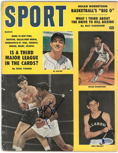 Floyd Patterson Autographed Sport Magazine