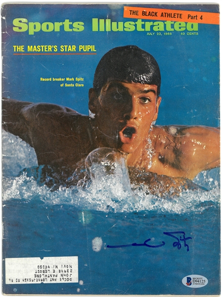 Mark Spitz Autographed 1968 Sports Illustrated