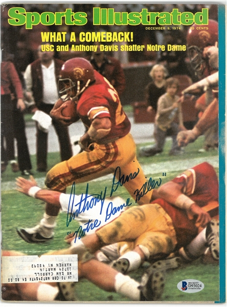 Anthony Davis Autographed 1974 Sports Illustrated