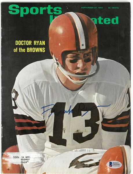 Frank Ryan Autographed 1965 Sports Illustrated