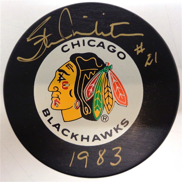 Stan Mikita Autographed Chicago Black Hawks Puck