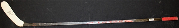 Robert Lang Autographed Game Used Stick