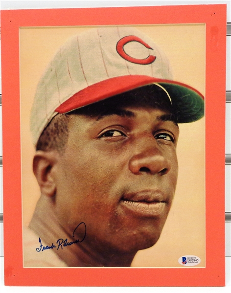 Frank Robinson Autographed Matted Photo