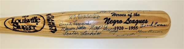 Negro Leagues Multi Signed Louisville Slugger Bat