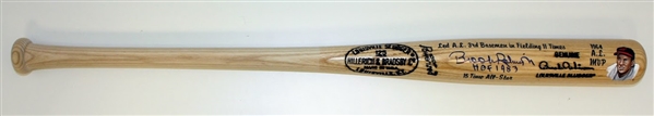 Brooks Robinson Autographed Hand Painted Game Model Bat
