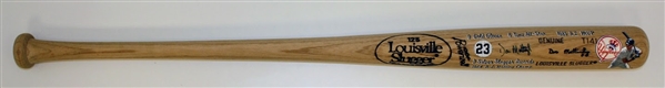 Don Mattingly Autographed Hand Painted Game Model Bat