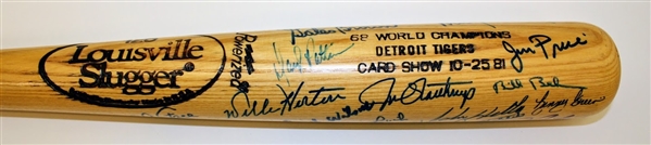 1968 Tigers Team Signed Bat