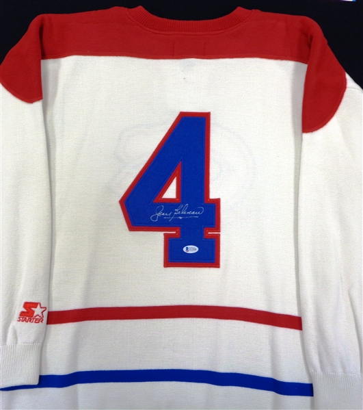 Jean Beliveau Autographed Canadiens Sweater