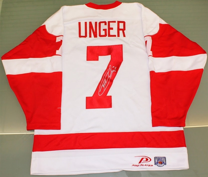 Gary Unger Autographed Red Wings Jersey