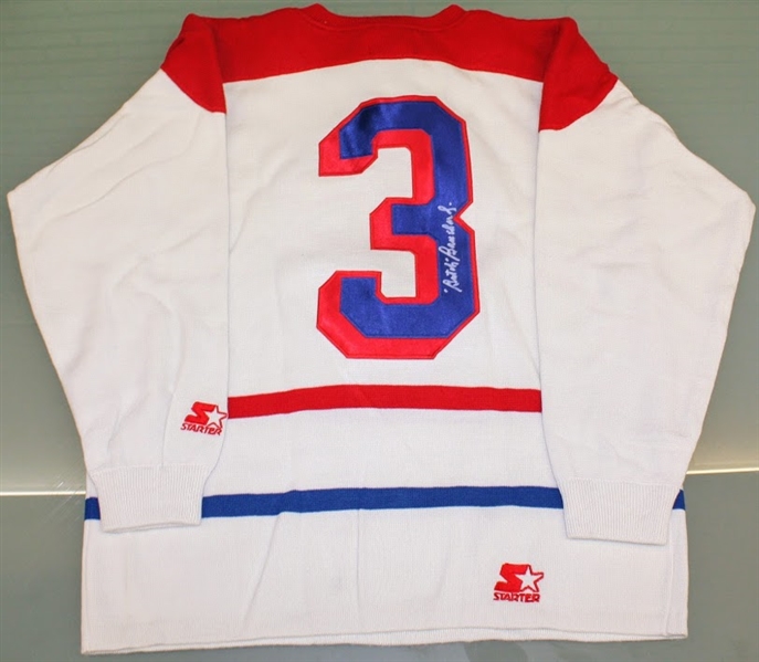 Emile "Butch" Bouchard Autographed Canadiens Sweater