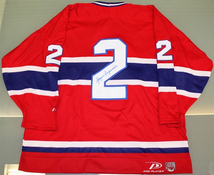 Jacques Laperriere Autographed Canadiens Jersey