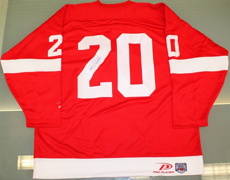 Dean Prentice Autographed Red Wings Jersey