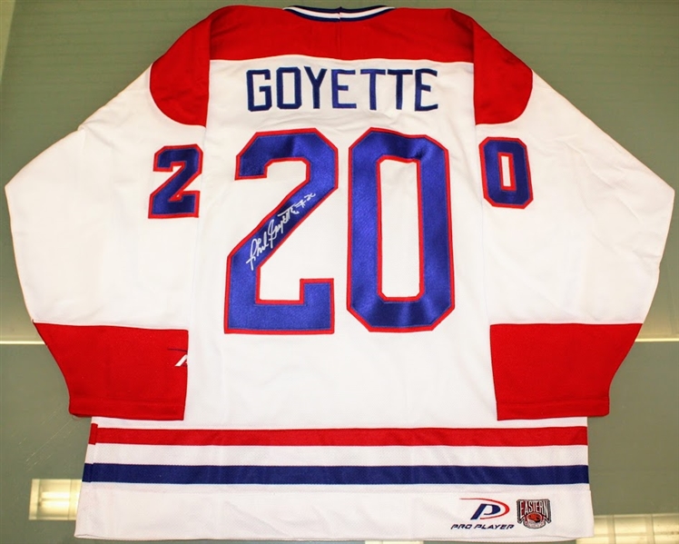 Phil Goyette Autographed Canadiens Jersey