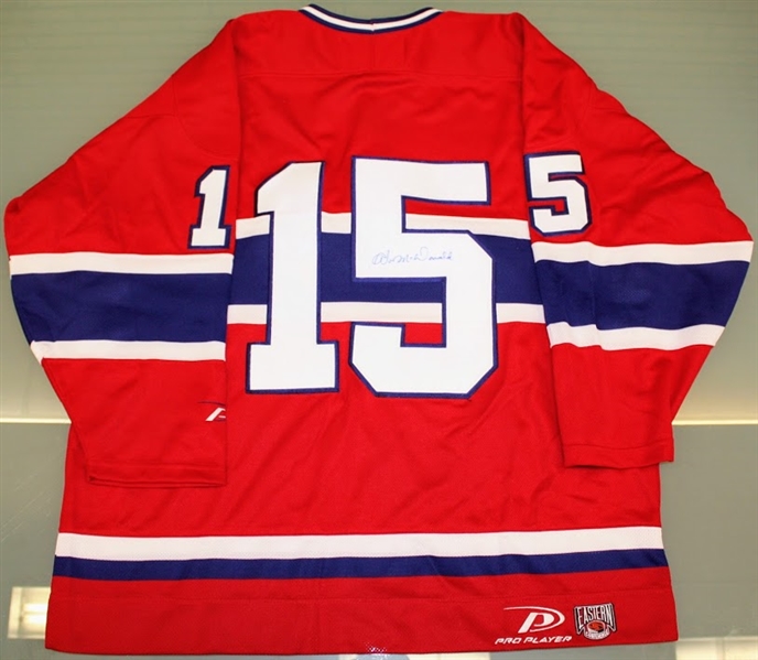 Ab McDonald Autographed Canadiens Jersey