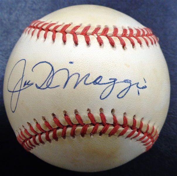 Joe DiMaggio Autographed OAL Baseball