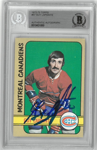 Guy Lapointe Autographed 1972-73 Topps