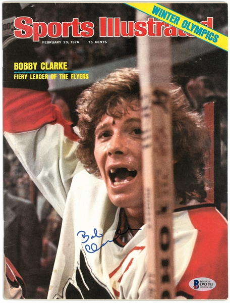 Bobby Clarke Autographed 1976 Sports Illustrated