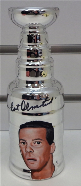 Bert Olmstead Autographed Hand Painted 8" Cup