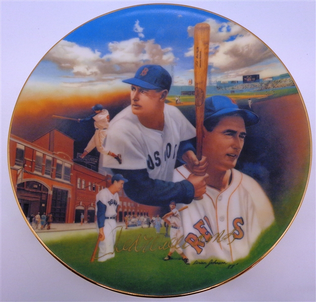 Ted Williams Autographed 8" Plate