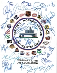 1980 All Star Program Signed by Entire Campbell Conference Team