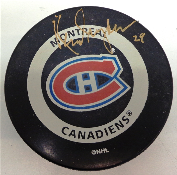 Ken Dryden Autographed Canadiens Game Puck