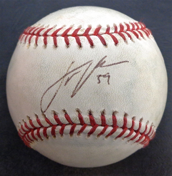 Justin Verlander Autographed Rookie Baseball
