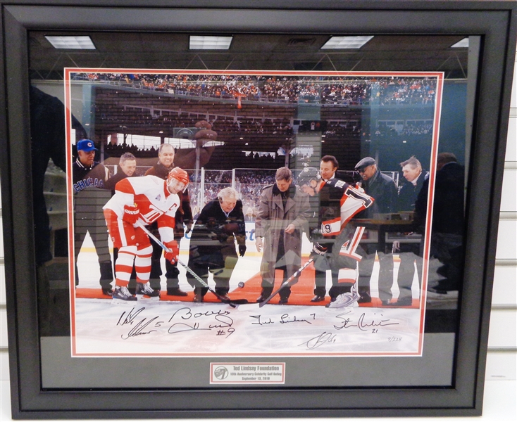 2009 Winter Classic 16x20 Puck Drop Signed & Framed
