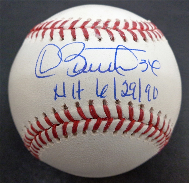 Dave Stewart Autographed Baseball w/ NH 6/29/90
