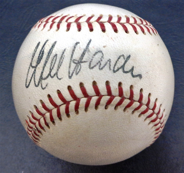 Mel Harder Autographed Vintage Cronin Baseball