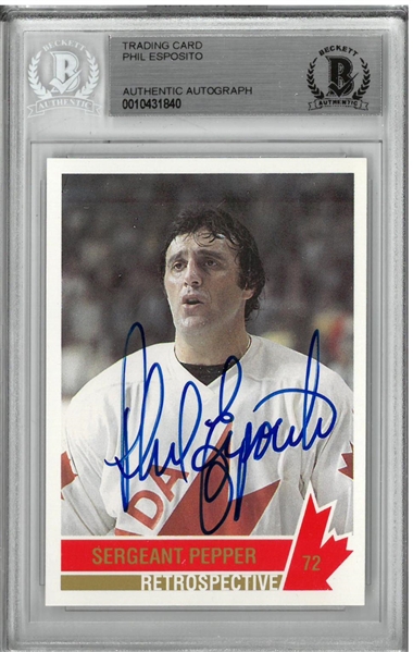 Phil Esposito Autographed Canada Card
