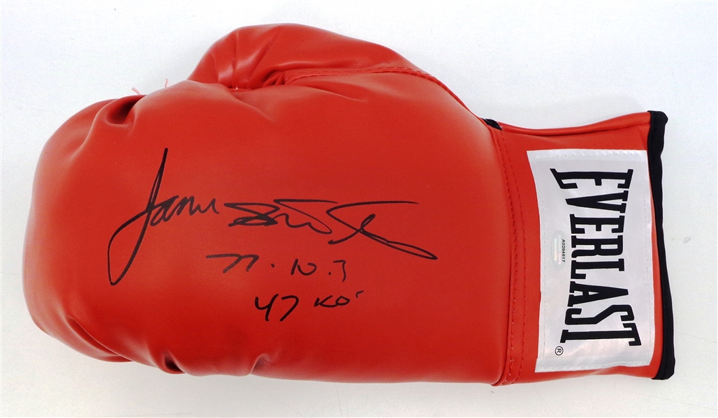 James Toney Signed and Inscribed Boxing Glove