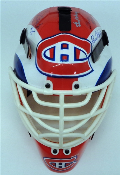 Montreal Canadiens Multi Signed Mini Goalie Mask