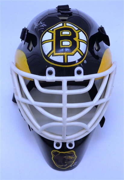 Boston Bruins Multi Signed Mini Goalie Mask