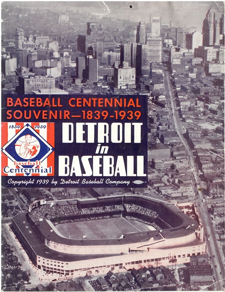 1939 Detroit Tigers Souvenir Magazine