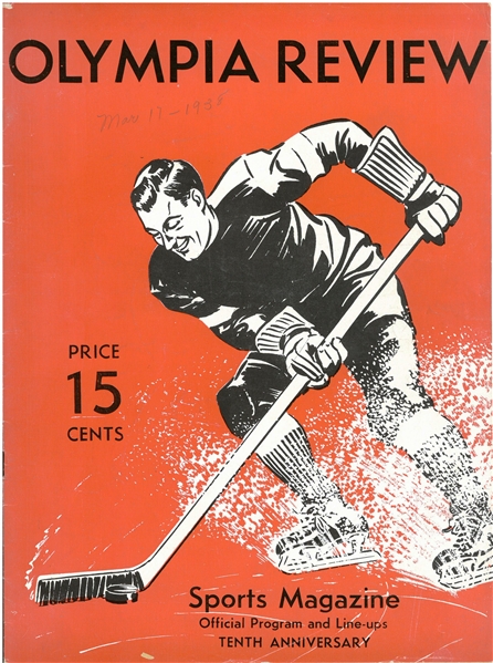 Red Wings Program - March 17, 1938